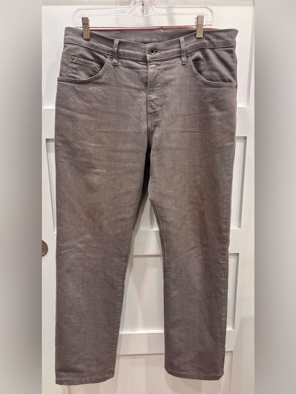 Raleigh Denim Workshop Men's Alexander Straight Jeans in Gray